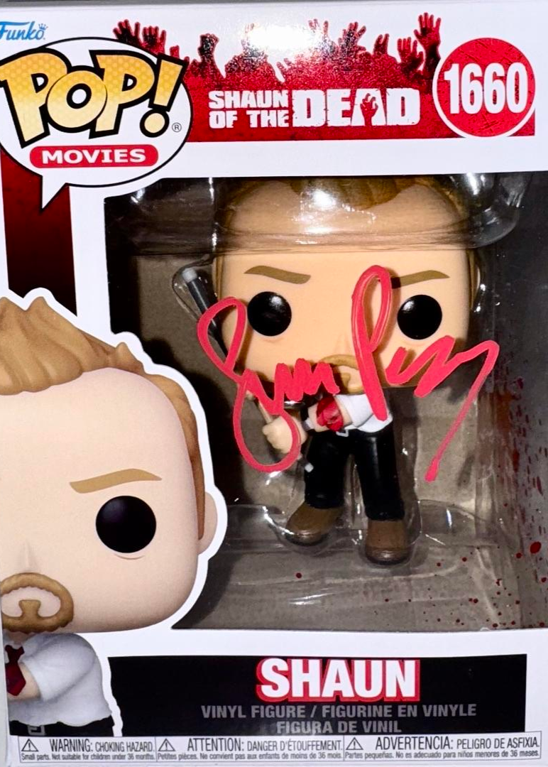Simon Pegg Signed Funko Pop #1660 "Shaun" (Shaun Of The Dead) - JSA COA